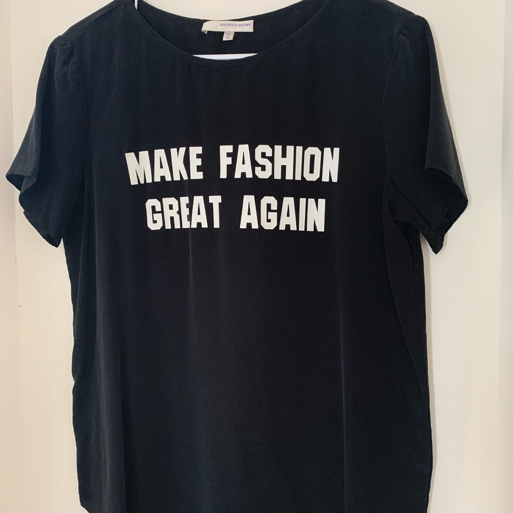 Lavender brown tee